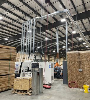 dust collection system for woodshops